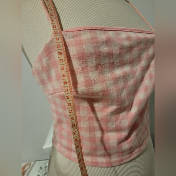 TWO CHOCOLATE RETRO CHECKERED CROP TOP - Picture 13 of 16